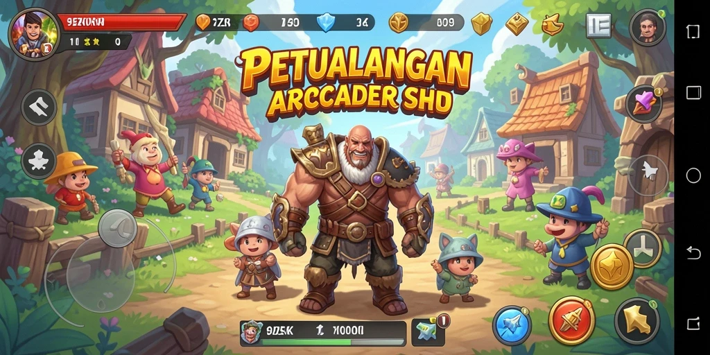 Tampilan gameplay seru dari 9ZK dengan aksi cepat dan karakter unik.
