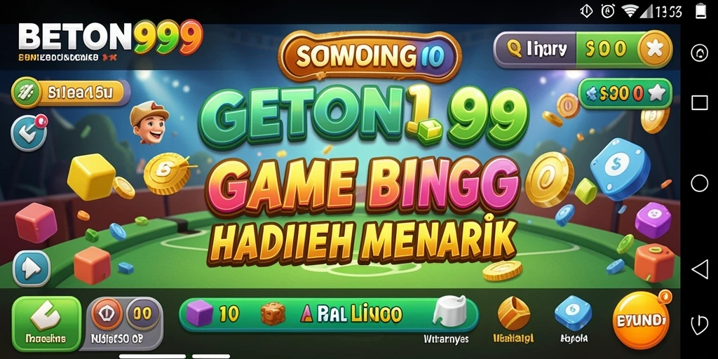 Tampilan Screenshot BETON999 menampilkan gameplay Bingo yang seru dan interaktif.