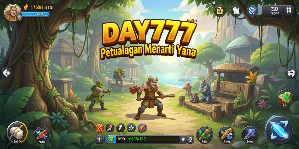 Tampilan gameplay DAY777 yang mendebarkan dalam dunia petualangan.