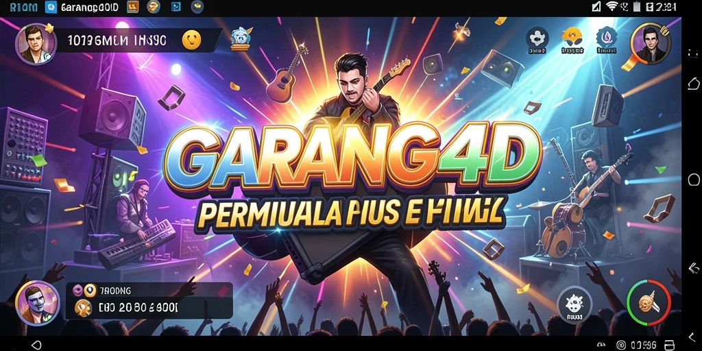Tampilan gameplay <strong>GARANG4D</strong> dengan berbagai irama dan warna.