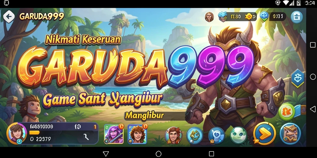 Tangkapan layar utama GARUDA999 menampilkan gameplay yang menyenangkan dan interaktif.
