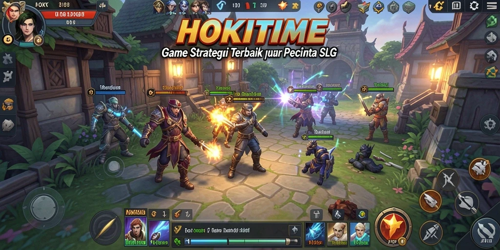 Tampilan gameplay HOKITIME yang menarik dan strategis.