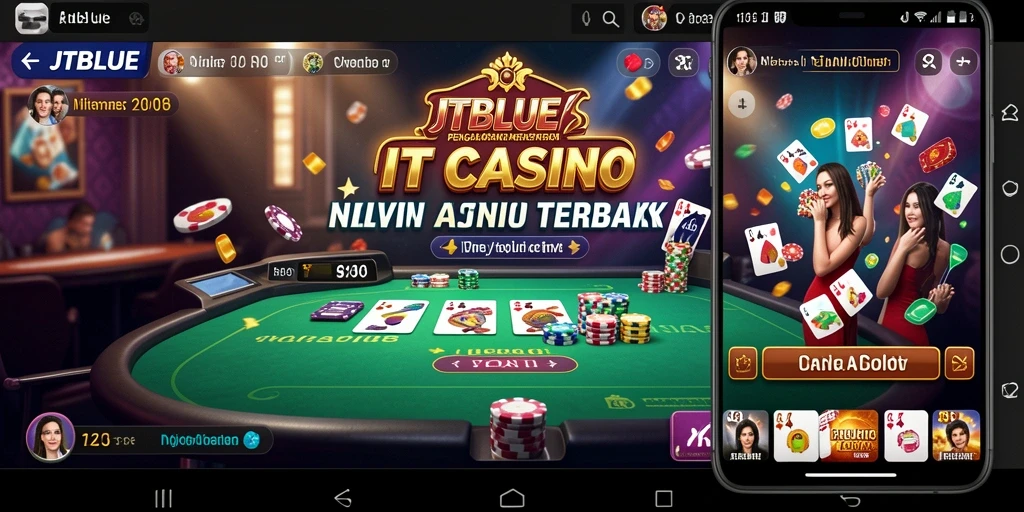 Tampilan menarik dari gameplay Live Casino di JTBLUE.