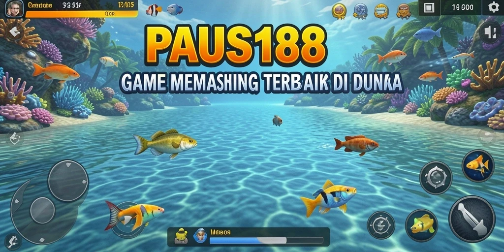 Screenshot gameplay PAUS188 yang menunjukkan keseruan memancing.
