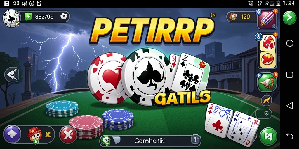 Tampilan gameplay Gaple yang seru dan interaktif.