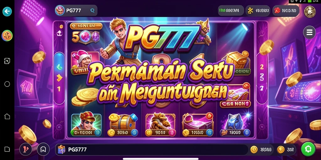 Screenshot utama PG777 menampilkan momen seru permainan Slot yang menegangkan.
