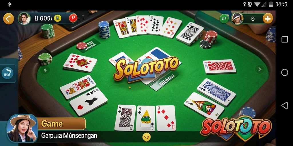 Gameplay seru Gaple di SOLOTOTO, penuh strategi dan interaksi.